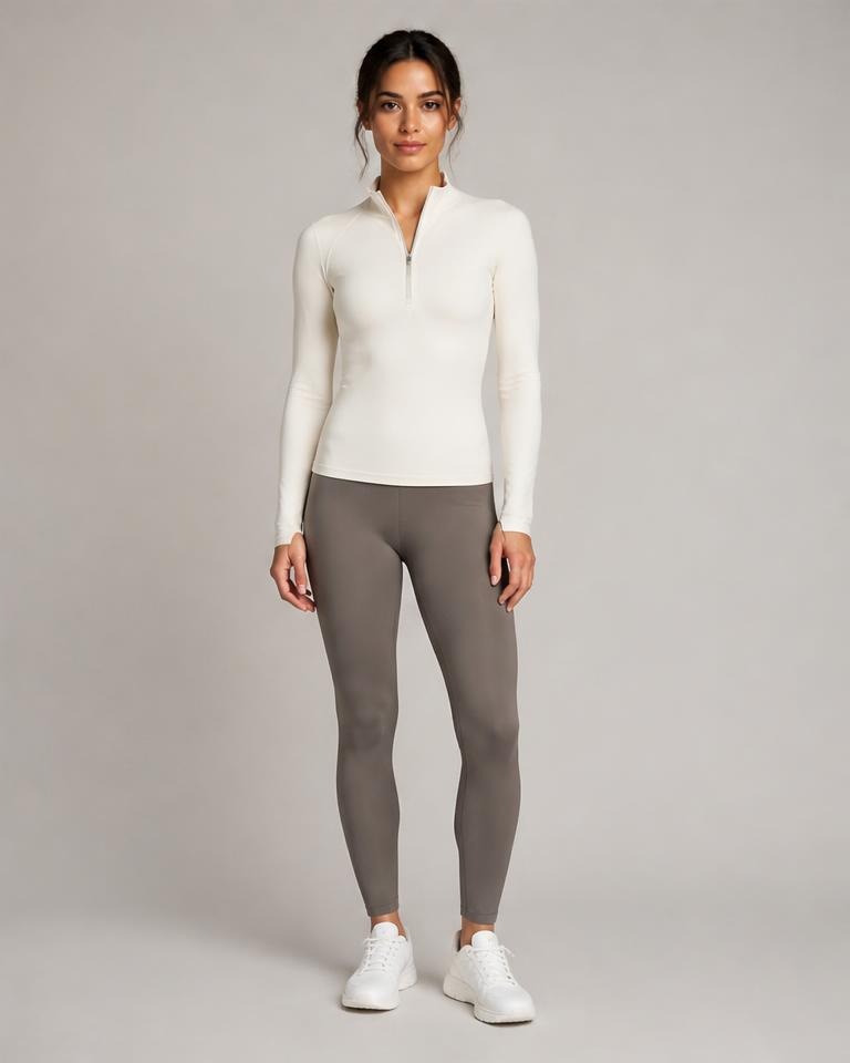 Krona Transition Quarter-Zip in off-white